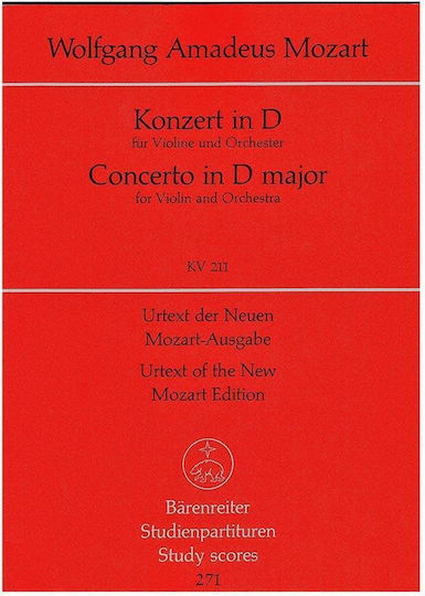 Mozart Violin Concerto In D Major Kv211 Pocket Score