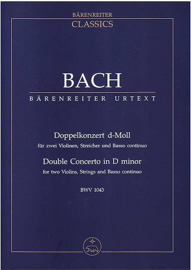 Bach Double Concerto In D Minor Bwv 1043 Pocket Score
