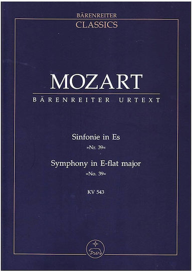 Mozart Symphony In Eb Major Nr.39 Pocket Score