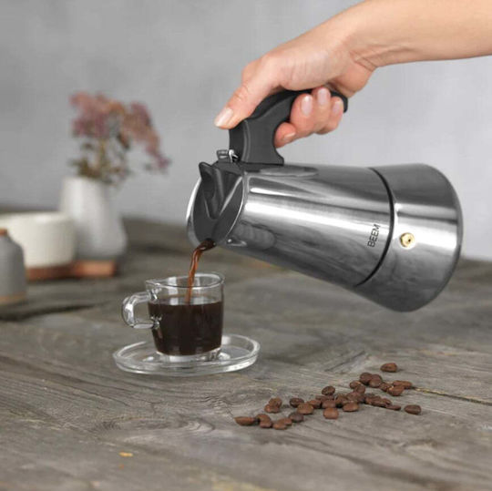 Moka Espresso Maker Stove Beem 300 Ml Stainless Steel