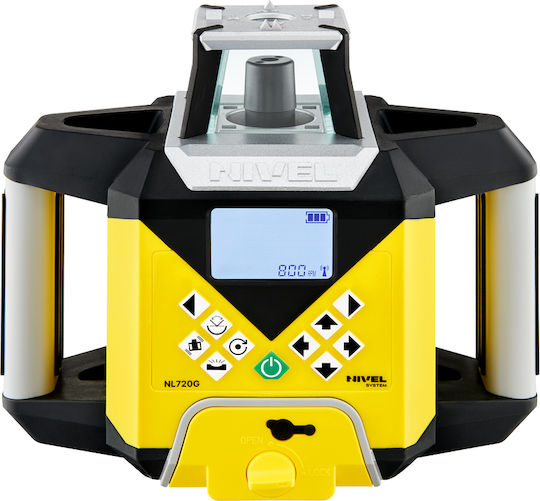 Sistem laser rotativ digital Nl720g fascicul verde planuri verticale orizontale pante rază de până la 700 m auto-nivelare