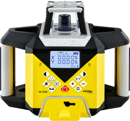 Nl740r Digital Rotary Laser Level System Red Beam Vertical Horizontal Planes Slopes Range Up To 700 M Self-leveling