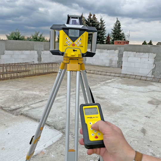 Nl740r Digital Rotary Laser Level System Red Beam Vertical Horizontal Planes Slopes Range Up To 700 M Self-leveling
