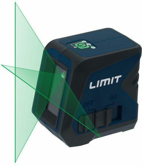 Limit Αυτορυθμιζόμενο Γραμμικό Αλφάδι Laser Πράσινης Δέσμης 1.5V με Εύρος Εργασίας 15m