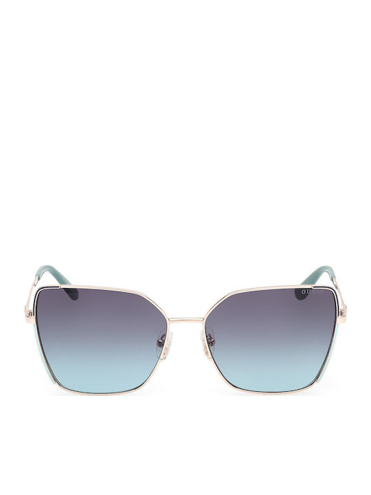 Guess Women's Sunglasses with Black Metallic Frame and Blue Gradient Lenses GU00192 33W