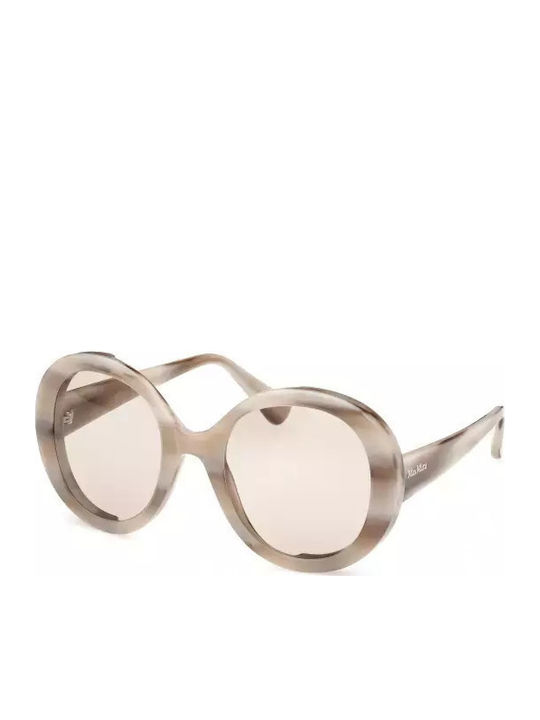 Max Mara Sunglasses Beige with Acetate Frame & Beige Lens Max Mara Sunglasses Beige with Acetate Frame & Beige Lens