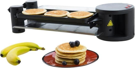 HKoenig Επιτραπέζια Ηλεκτρική Ψησταριά Raclette Λείας και Αυλακωτής Πλάκας 1200W Ανοξείδωτη