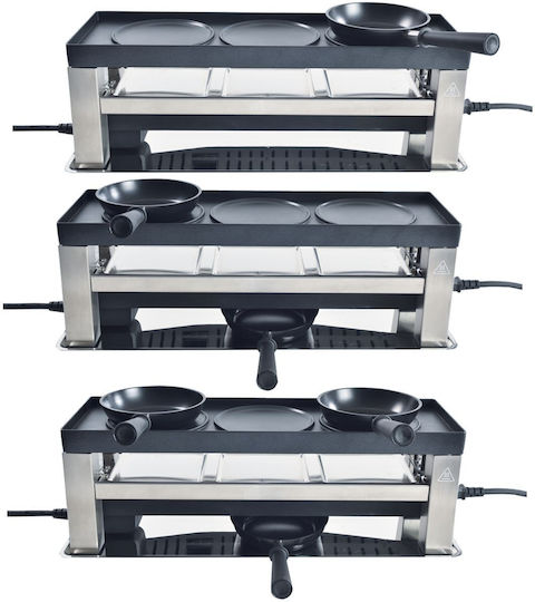Solis Επιτραπέζια Ηλεκτρική Ψησταριά Raclette 650W Ανοξείδωτη με Ρυθμιζόμενο Θερμοστάτη
