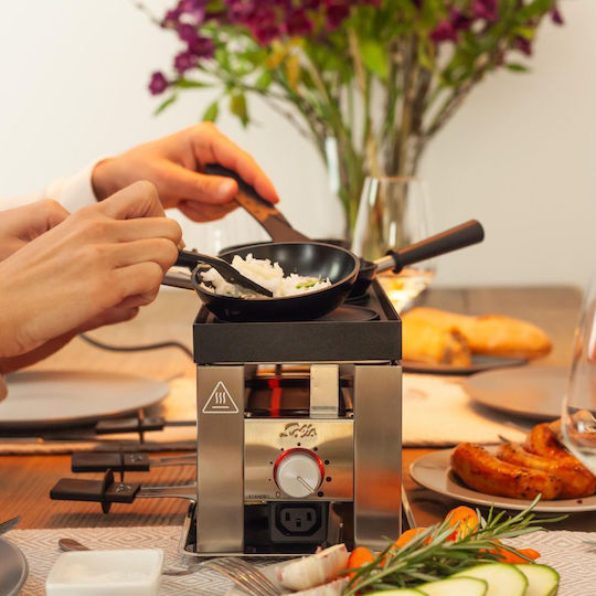 Solis Επιτραπέζια Ηλεκτρική Ψησταριά Raclette 650W Ανοξείδωτη με Ρυθμιζόμενο Θερμοστάτη