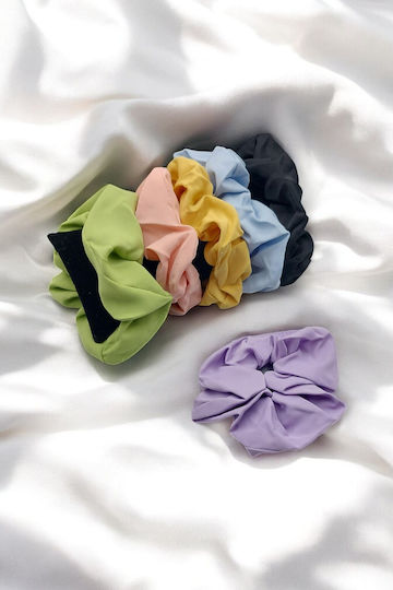 Elastic de păr solid liliachiu