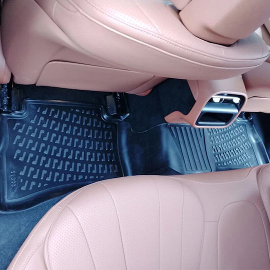 Πατάκια Σκαφάκια 3d Λάστιχο Tpe Mercedes E-class W214 2023 Rizline 4 Τεμάχια Μαύρα