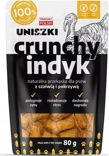 Uniszki Biscuiți pentru câini cu Curcan 80gr