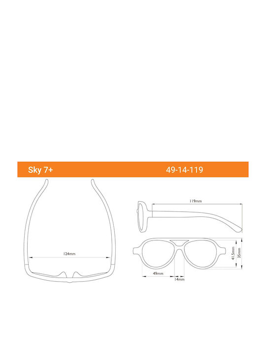 Real Shades Sky Youth Неразрушими Детски Слънчеви Очила Sky Aqua За 7+ Години