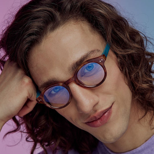 Caserta Screen Protection Glasses in Braun Schildpatt