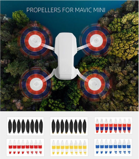 8 Pieces Sunnylife 4726f Low Noise Propellers Quick Release for Dji Mavic Mini 1 Silver