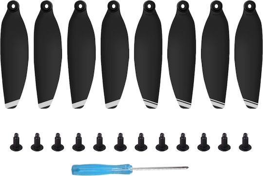 8 Pieces Sunnylife 4726f Low Noise Propellers Quick Release for Dji Mavic Mini 1 Silver
