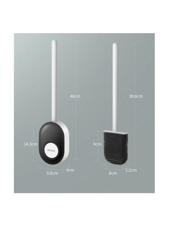 Set Toilet Paper Holder Storage Shelf Silicone Toilet Brush Wall Mount Hair Dryer 3 Pieces Aromatherapy