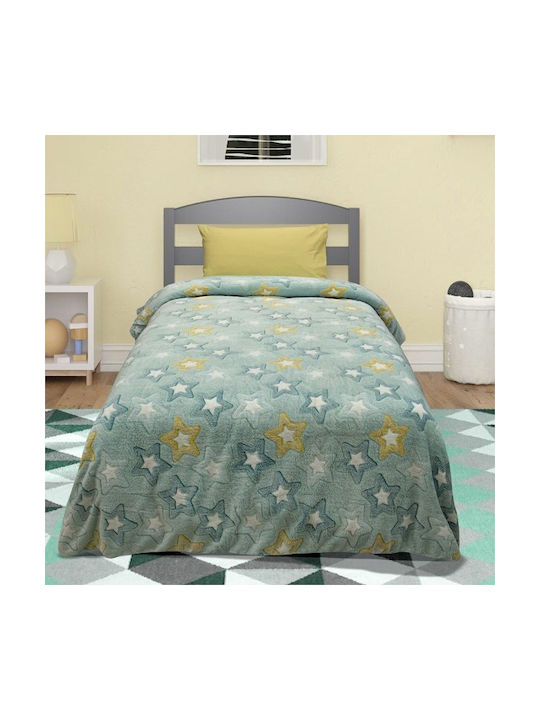Lino Home Blanket Fleece Glowing Mint 160x220cm