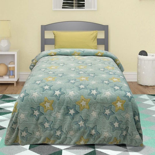 Lino Home Blanket Fleece Glowing Mint 160x220cm