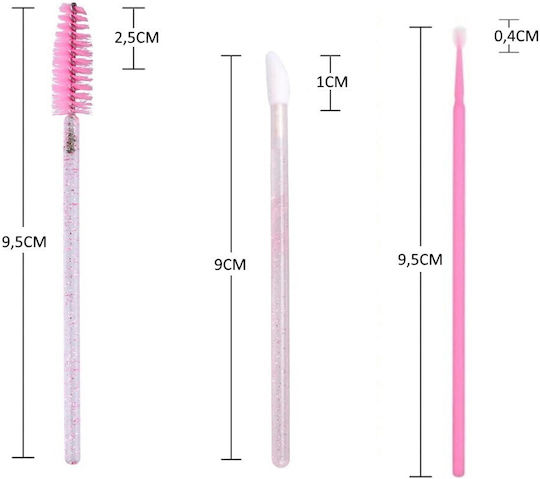 Σετ 150 Βουρτσάκια Eyelash Extensions Κασετίνα