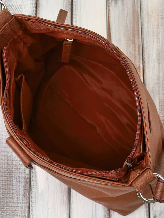 Leather Women's Bag Shoulder Silver