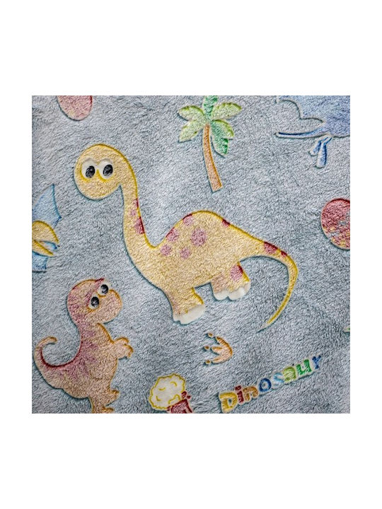 Lino Home Kids Duvet Cover Glow in the Dark Single Grey|Light Blue 160x220cm