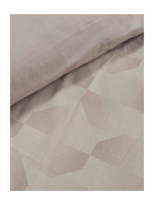 Madi Duvet Cover Set Single with Pillowcase 170x240 Boxy Beige