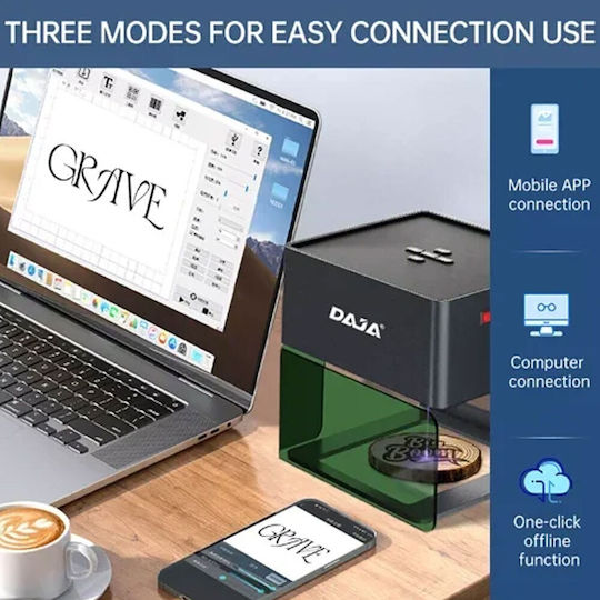 Laser Laser Engraver 3W Suitable for Metal Aluminum Leather