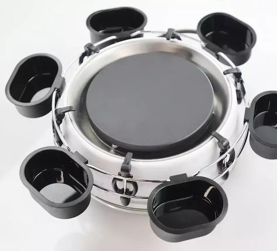 Melissa Electric Fondue Pot Silver 27x27x27cm