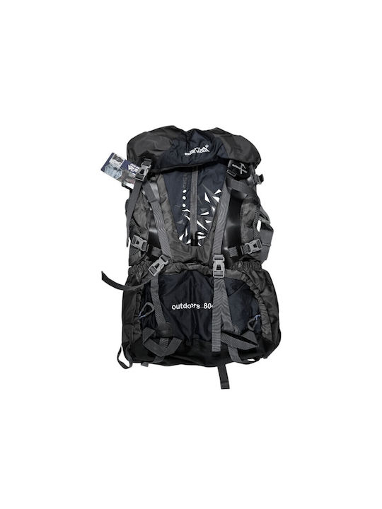 Ορειβατικό Σακίδιο 80lt Μαύρο Expedition