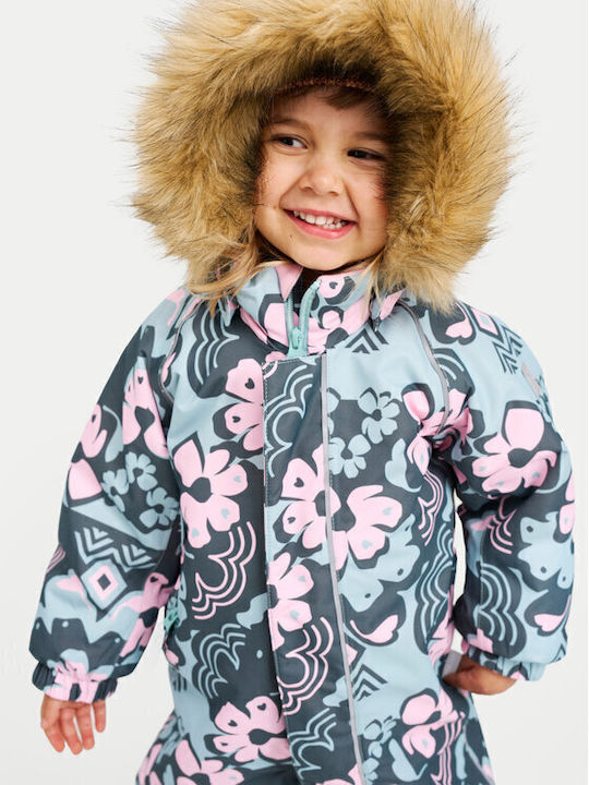 Reima Baby Bodysuit for Going Out Long-Sleeved Green-Pink