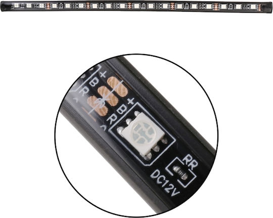 4 in 1 Universal Car Lighter 8 Colors App Control Led Atmosphere Light Decorative Lamp 18 LEDs Cable Length 1.5 M