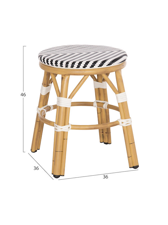 Stool Outdoor Chino White-Black