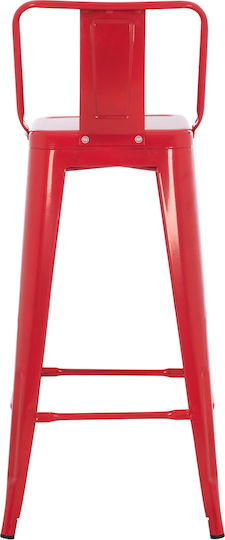 Stool for Bar Outdoor Melita-pro Red 42x42x100cm