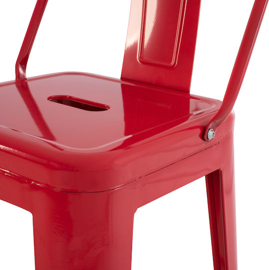 Stool for Bar Outdoor Melita-pro Red 42x42x100cm