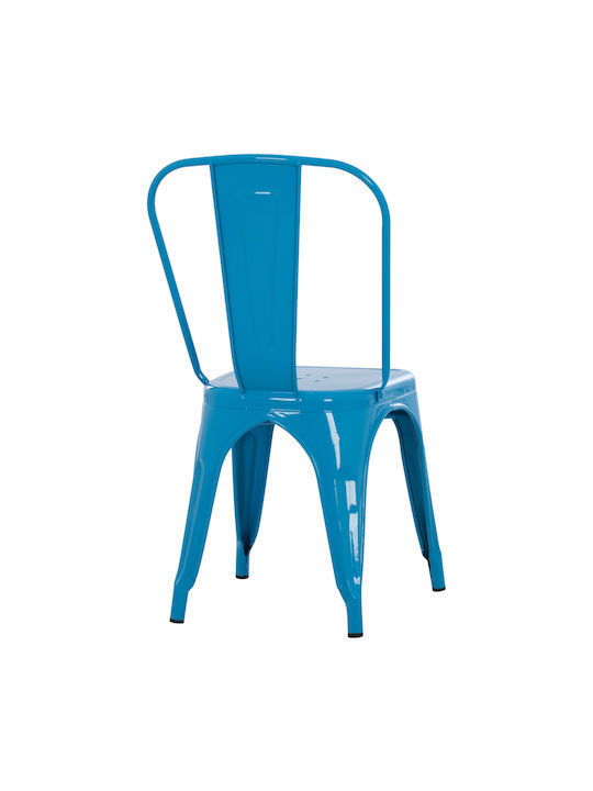 Melita-pro Dining Room Metallic Chair Blue 44x47x84.5cm