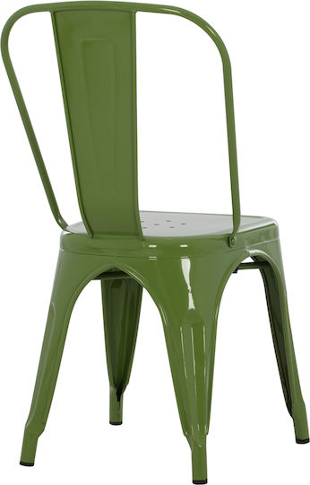 Melita-pro Καρέκλα Τραπεζαρίας Μεταλλική Light Olive Green 44x47x84.5εκ.
