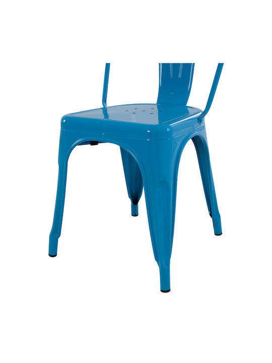 Melita-pro Dining Room Metallic Chair Blue 44x47x84.5cm