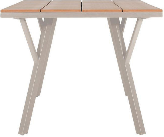 Metal Masa pentru spații exterioare Fl6514 Bej 160x91x72buc