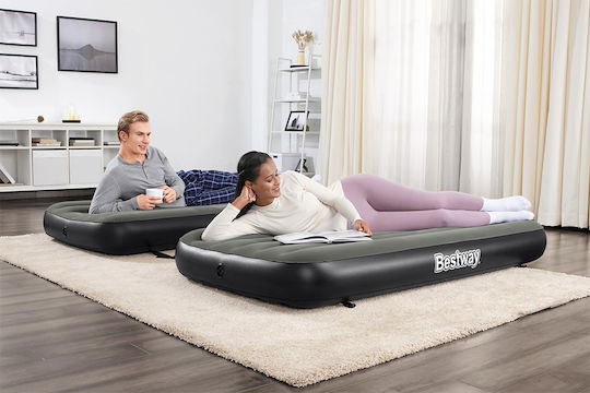 Bestway Aufblasbares Camping-Luftmatratze Einzel 188x99x25cm Grau