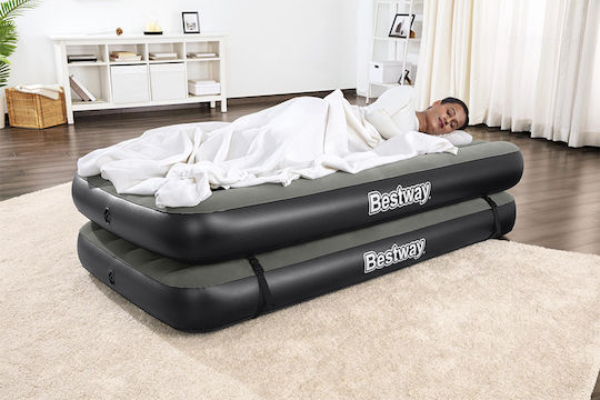 Bestway Aufblasbares Camping-Luftmatratze Einzel 188x99x25cm Grau