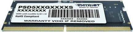Patriot Signature DDR5 με Module 1x8GB και Ταχύτητα 5600 για Laptop