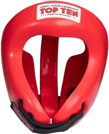 Sport Masters Adult Open Face Boxing Headgear Red
