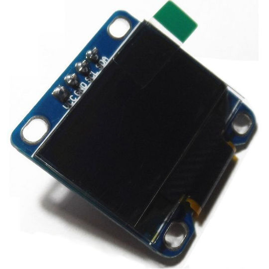 0.96" I2c 128x64 Oled Lcd Οθόνη Ssd1306 Κίτρινο Μπλε