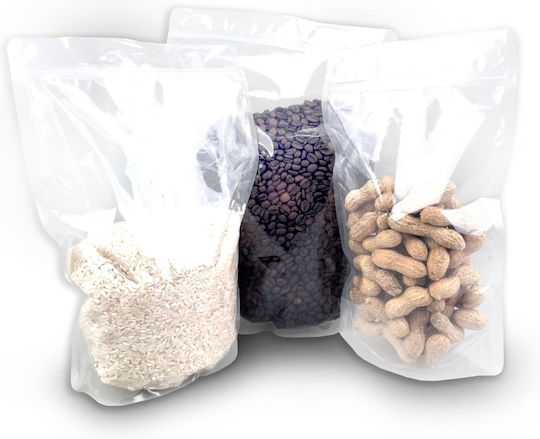 Διαφανές Doypack Σακουλάκι Τροφίμων Ziplock 25x12x34cm 1500gr