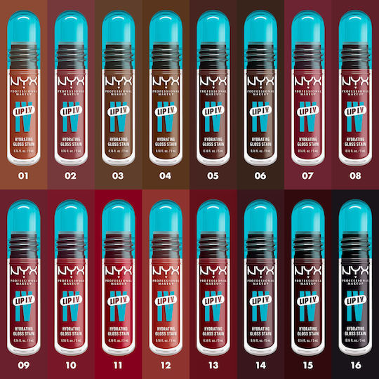 NYX Professional Makeup Lip IV Lip Gloss 10 Berry Thirsty Hydrating 5ml