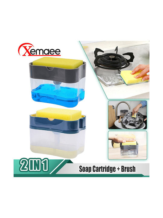 Dispenser Bucătărie Plastic cu Suport pentru Burete