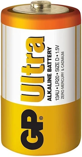 GP Batteries Ultra Алкални Батерии D 1.5V 2бр