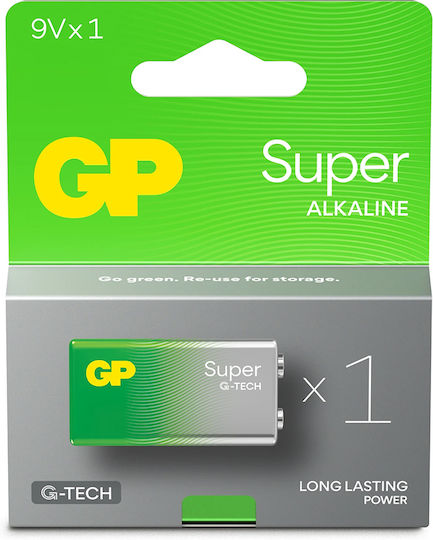 GP Batteries Alkaline Batteries 9V 1.5V 0301604AETA-B1