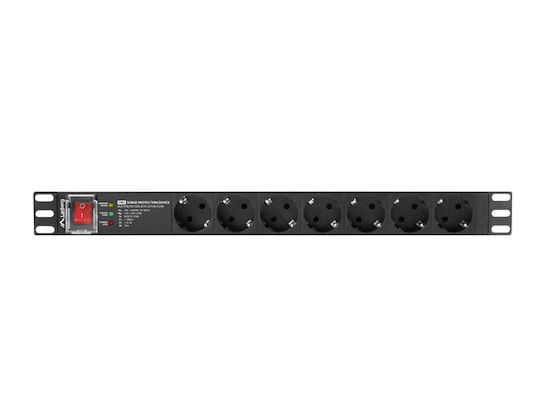 Lanberg Πολύπριζο Rack PDU-PRO-07F-0200-BK 1τμχ